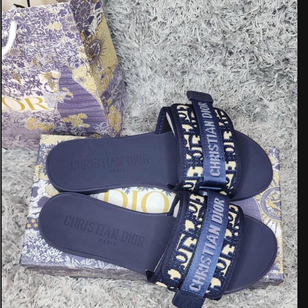 Christian Dior Blue Sandals